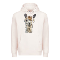 Pale Pink alpaca Premium Hoodie - BarkalooDesign
