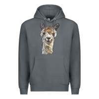 Rock alpaca Premium Hoodie - BarkalooDesign