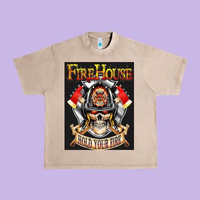 Firehouse Rock Love Urban Heavy Tee Designed By Artchic