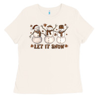 Bone Let It Snow Snowmen Ladies Tee - LillyAllenDesigns