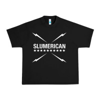 Black slumerican Urban Heavy Tee - ArtChic