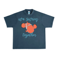 Midnight Navy just keep swimming 25 Urban Heavy Tee - ArtChic
