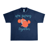 Navy just keep swimming 25 Urban Heavy Tee - ArtChic