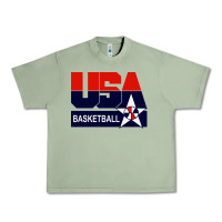 Oil Green usa basketball Urban Heavy Tee - ArtChic