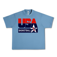 Pebble Blue usa basketball Urban Heavy Tee - ArtChic