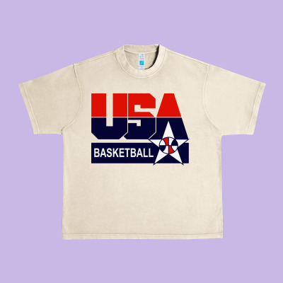 Usa Basketball Urban Heavy Tee Designed By Artchic