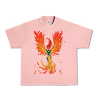 Salmon X-Men Jean Grey Phoenix Cosmic Flames Urban Heavy Tee - ArtChic