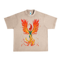 French Oak X-Men Jean Grey Phoenix Cosmic Flames Urban Heavy Tee - ArtChic