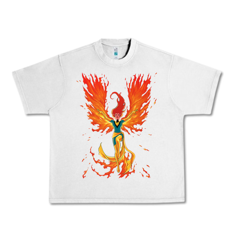 X-men Jean Grey Phoenix Cosmic Flames Urban Heavy Tee by ArtChic | Teevron