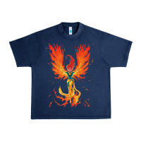 Navy X-Men Jean Grey Phoenix Cosmic Flames Urban Heavy Tee - ArtChic