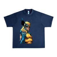 Navy wolverine 3 Urban Heavy Tee - ArtChic
