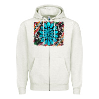 Cowhide And Serape Gemstone Background Zipper Hoodie | Teevron