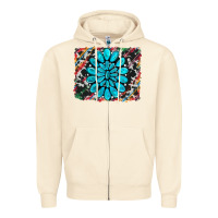 Sandshell cowhide and serape gemstone background Zipper Hoodie - RanaPortraitStore