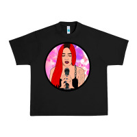 Black red hair girl singing Urban Heavy Tee - ArtChic