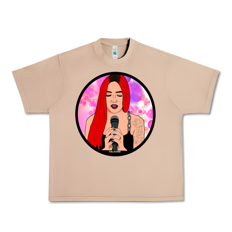Red Hair Girl Singing Urban Heavy Tee by ArtChic | Teevron