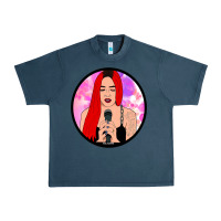 Midnight Navy red hair girl singing Urban Heavy Tee - ArtChic