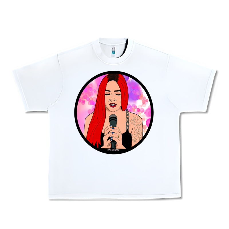 Red Hair Girl Singing Urban Heavy Tee by ArtChic | Teevron
