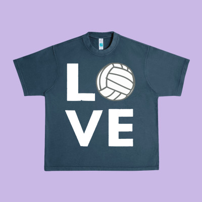 Girls Love Volleyball Urban Heavy Tee Designed By Artchic