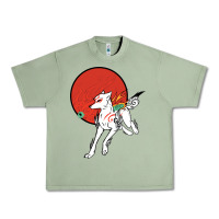 Oil Green Okami Urban Heavy Tee - ArtChic