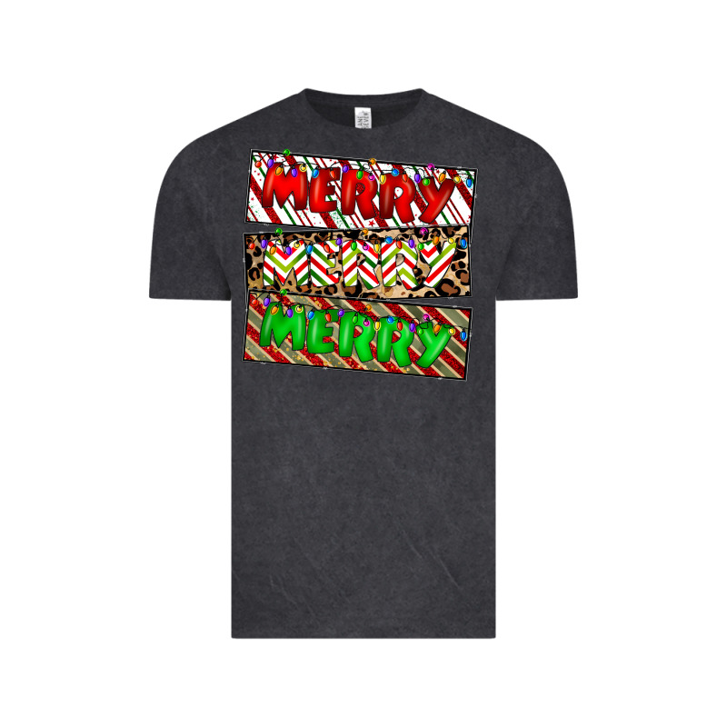 Merry Merry Merry Vintage Tee by CowhideDigitalArt | Teevron
