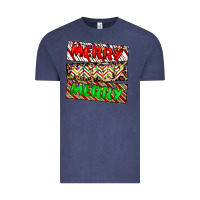 Vintage Denim merry merry merry Vintage Tee - CowhideDigitalArt