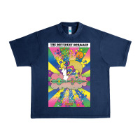 Navy different drummer   peter max Urban Heavy Tee - ArtChic