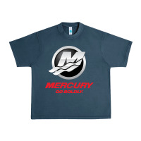 Midnight Navy Mercury Marine Outboard Boat Urban Heavy Tee - ArtChic