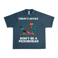 Midnight Navy hei hei today's advice don't be a peckerhead Urban Heavy Tee - ArtChic