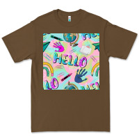 Cacao hello kindergarten seamless pattern Premium Tee - BundleAndBundleShop