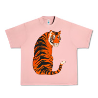 Salmon tiger Urban Heavy Tee - ArtChic