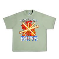Oil Green hot cross buns t shirt Urban Heavy Tee - ArtChic