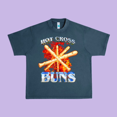 Hot Cross Buns T Shirt Urban Heavy Tee Designed By Artchic