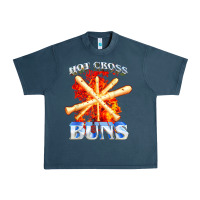 Midnight Navy hot cross buns t shirt Urban Heavy Tee - ArtChic