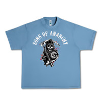 Pebble Blue horror skull sons of anarchy Urban Heavy Tee - ArtChic