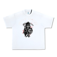 White horror skull sons of anarchy Urban Heavy Tee - ArtChic