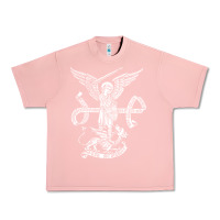 Salmon st michael archangel catholic angel defend us Urban Heavy Tee - ArtChic