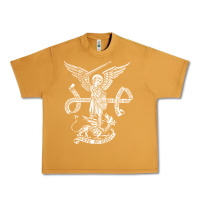 Peanut Butter st michael archangel catholic angel defend us Urban Heavy Tee - ArtChic