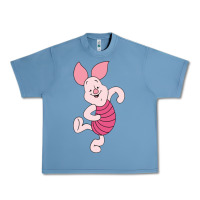 Pebble Blue piglet Urban Heavy Tee - ArtChic