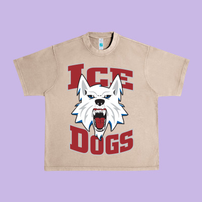 Fairbanks Ice Dogs Urban Heavy Tee Designed By Artchic