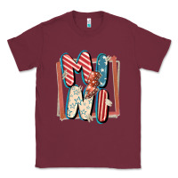 Burgundy 4th of July mini with lightning bolt Classic Tee - FaDigitalArtStudio