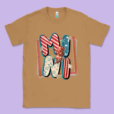 4th Of July Mini With Lightning Bolt Classic Tee Designed By Fadigitalartstudio