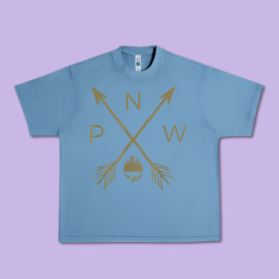Pacific Northwest Mountain  Cool Pnw Pacific Northwest T Shirt Urban Heavy Tee Designed By Artchic