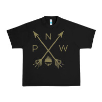 Black pacific northwest mountain  cool pnw pacific northwest t shirt Urban Heavy Tee - ArtChic