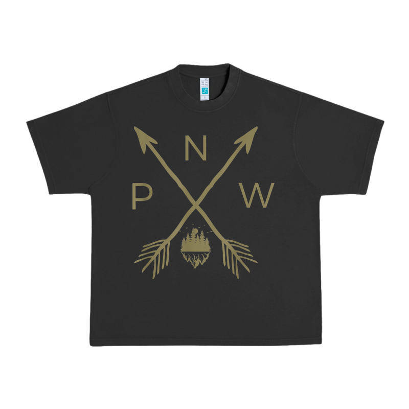 Pacific Northwest Mountain  Cool Pnw Pacific Northwest T Shirt Urban Heavy Tee by ArtChic | Teevron