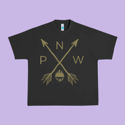 Pacific Northwest Mountain  Cool Pnw Pacific Northwest T Shirt Urban Heavy Tee Designed By Artchic