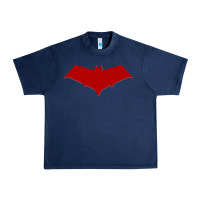 Navy red hood Urban Heavy Tee - ArtChic