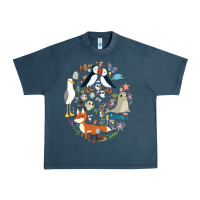 Midnight Navy Puffin Rock gift for fans puffin rock characters Urban Heavy Tee - ArtChic