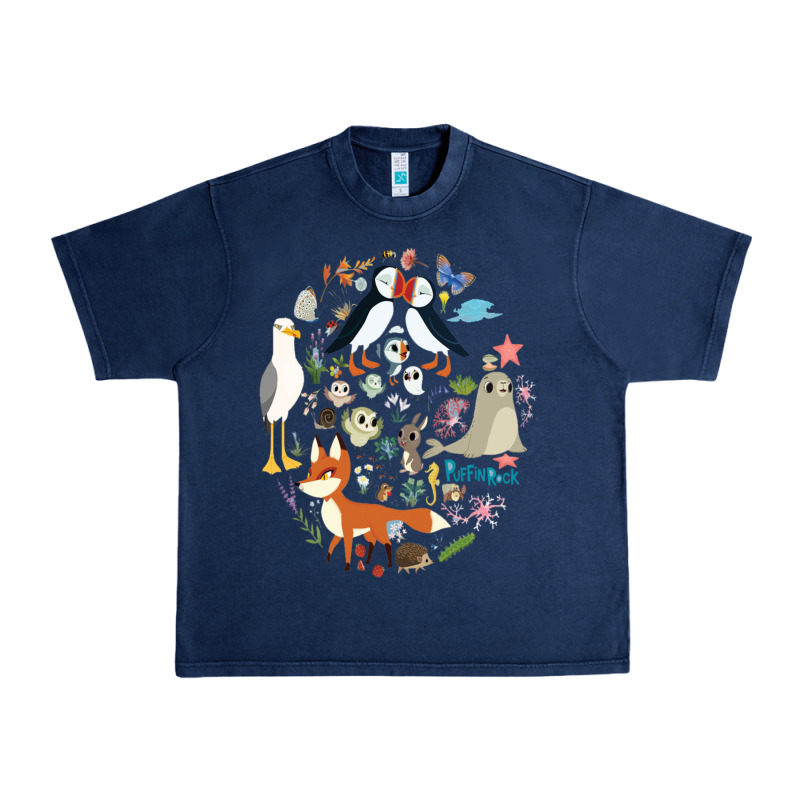 Puffin Rock Gift For Fans Puffin Rock Characters Urban Heavy Tee by ArtChic | Teevron