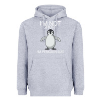 Heather Grey I'm Not Short I'm Penguin Size Heavyweight Hoodie - Bettercallsaul
