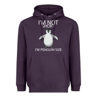 Plum I'm Not Short I'm Penguin Size Heavyweight Hoodie - Bettercallsaul